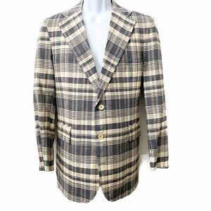 The Oxford Co, Vintage Plaid Summer Blazer